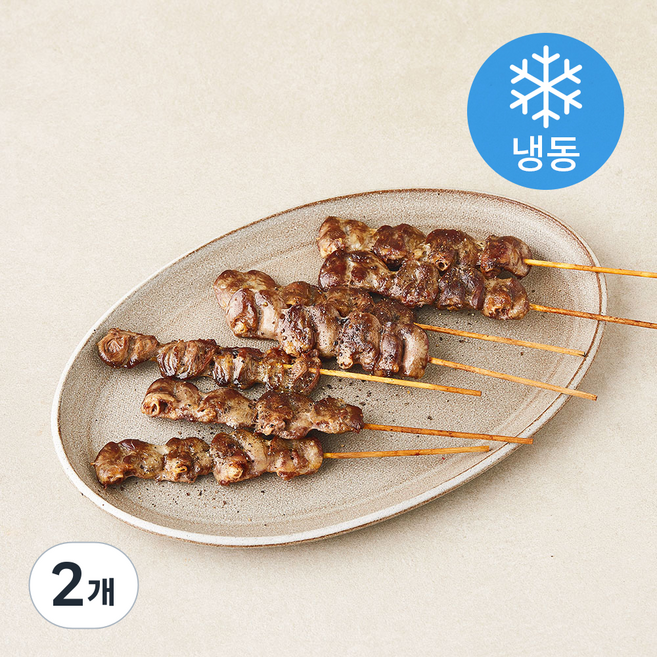 지엔씨푸드 염통꼬치 (냉동), 480g, 2개