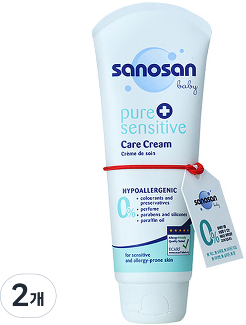 사노산 퓨어 센서티브 케어 크림, 100ml, 2개
