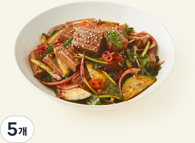 정미경키친 도토리묵무침, 560g, 5개