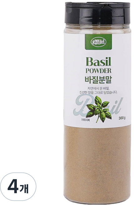 첫맛 바질분말, 300g, 4개