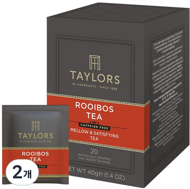 TAYLORS 泰勒茶 路易波士茶, 2g, 20入, 2個