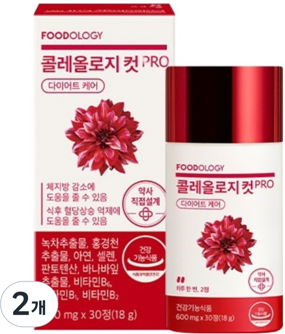 푸드올로지 콜레올로지 컷 프로 18g, 30정, 2개