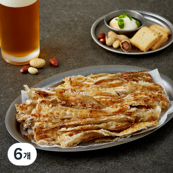 여수 건어물 시장 구운 아귀채, 6개, 150g