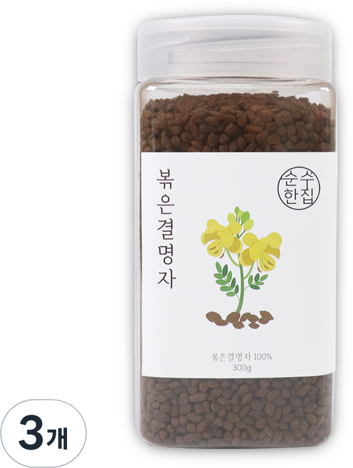 순수한집 볶은 결명자차, 300g, 3개