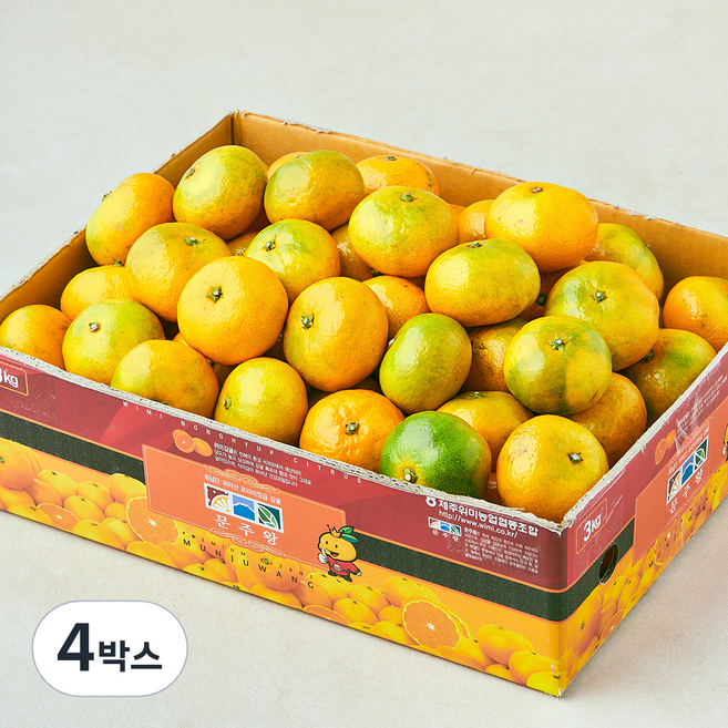문주왕 당도선별 10brix 감귤 로열과, 4박스, 3kg(로열과)