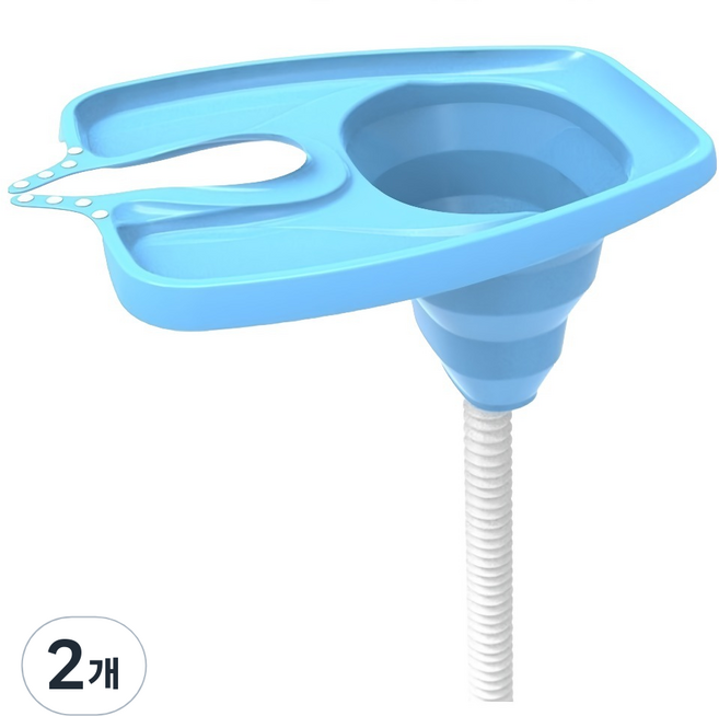 뉴실버 접이식 노인 환자 임산부 샴푸 헤어 케어 머리감기 받침대, 2개
