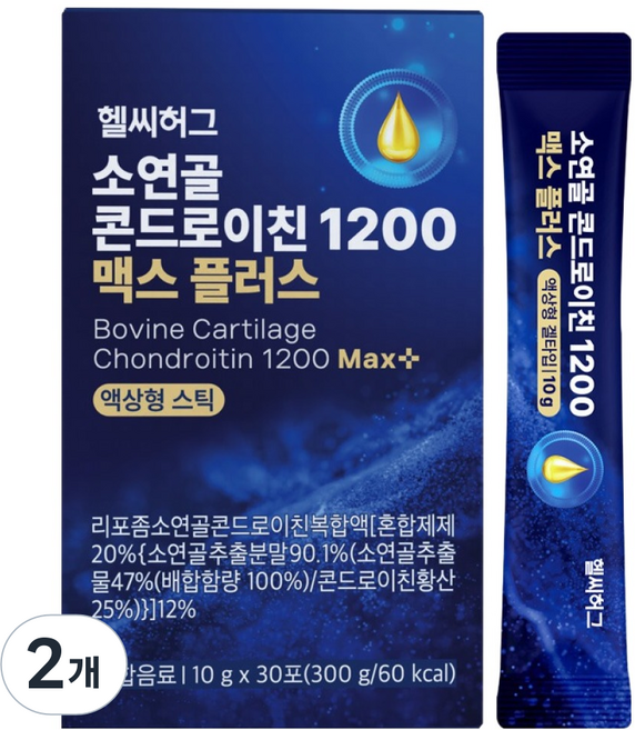 헬씨허그 소연골 콘드로이친 1200 맥스 플러스, 300g, 2개