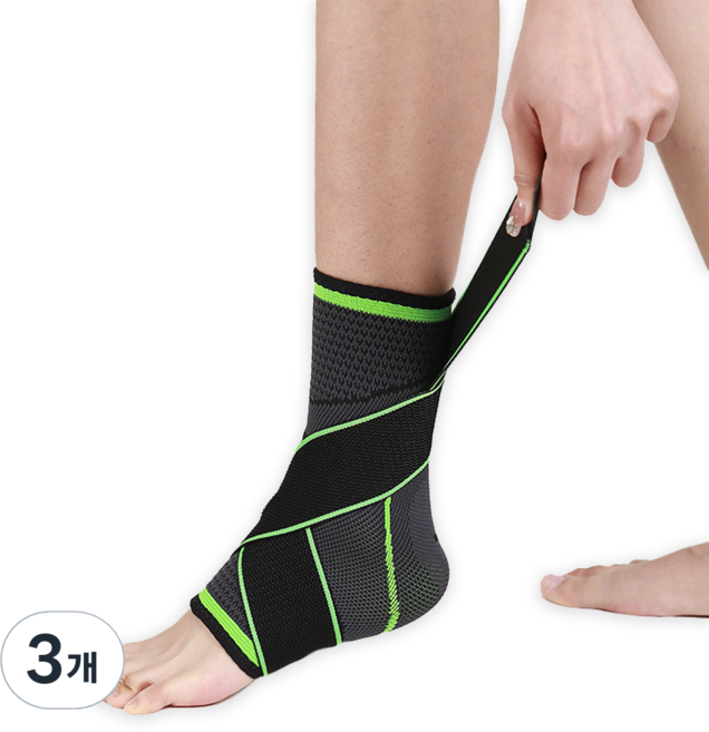 바코젤 엑스 크로스 발목 보호대, 3개, 혼합색상
