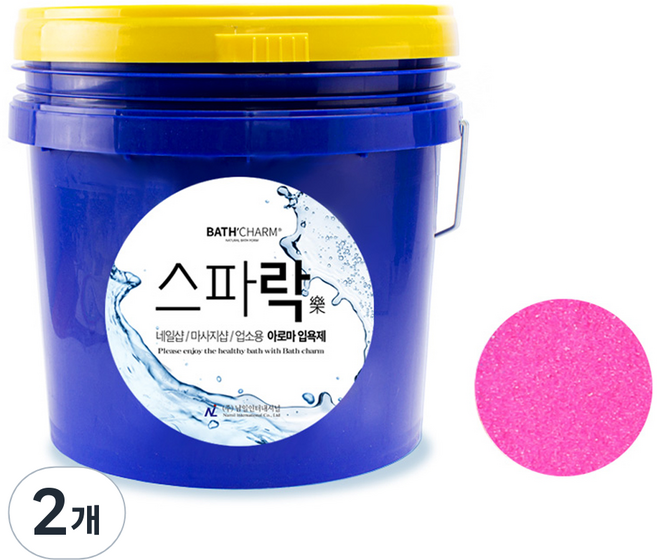 바스참 스파락 입욕제 장미, 10kg, 2개