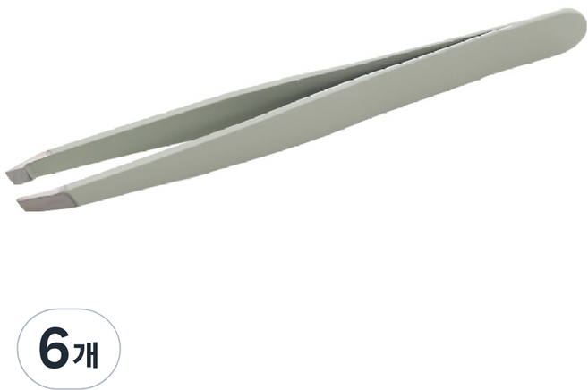 러비쉬 뷰티메이커 족집게 사선형, 6개, 민트