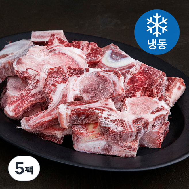 동원 금천 국내산 육우 잡뼈 (냉동), 5팩, 2kg