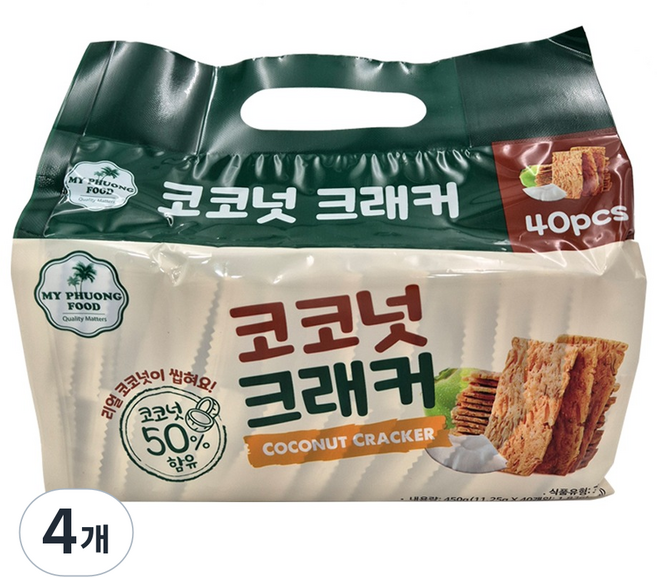 코코넛 크래커, 450g, 4개