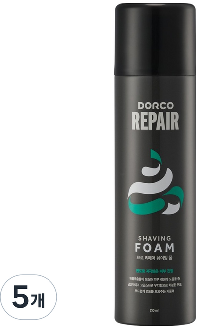 도루코 프로 리페어 쉐이빙폼, 5개, 210ml