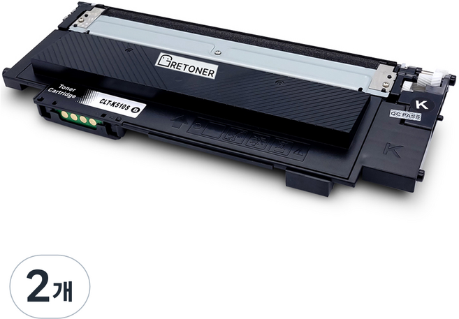 그래토너 삼성 CLT-K510S 호환 재생 토너, 검정, 2개