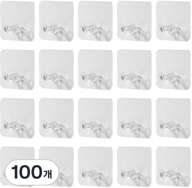 구디푸디 코드 걸이, 투명, 100개