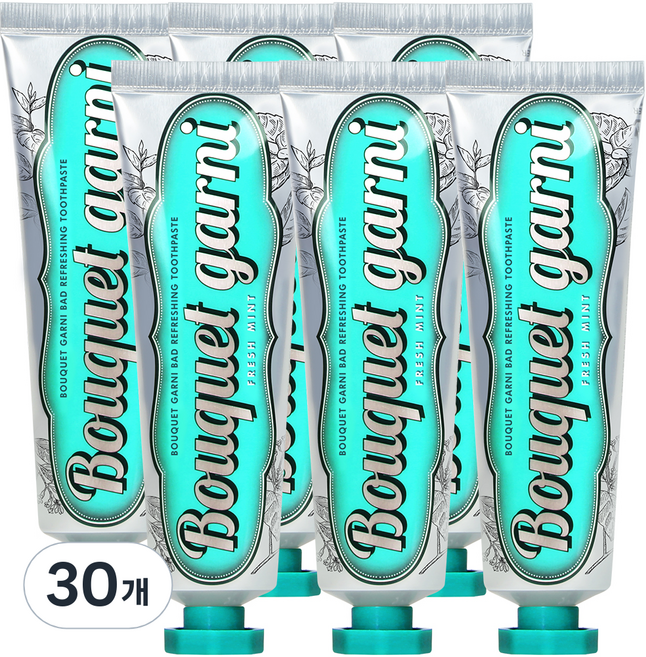 부케가르니 구취 케어 프레쉬민트향 치약, 100g, 30개