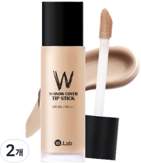 더블유랩 빅 봉 파운데이션 40ml, 23호 커버 베이지, 2개