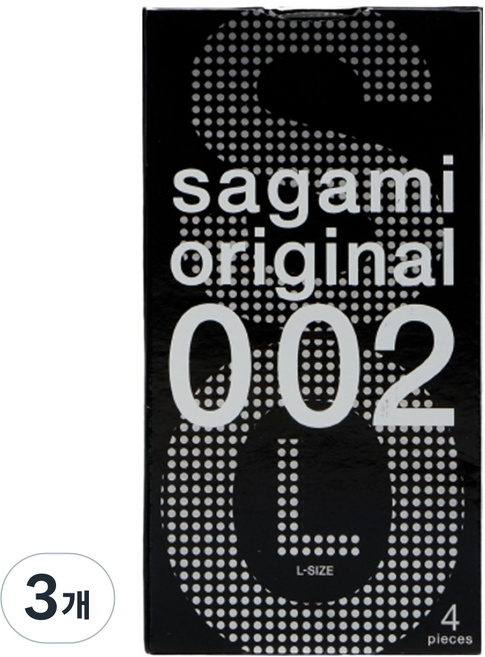 사가미 오리지널 콘돔 라지 0.02, 4개입, 3개