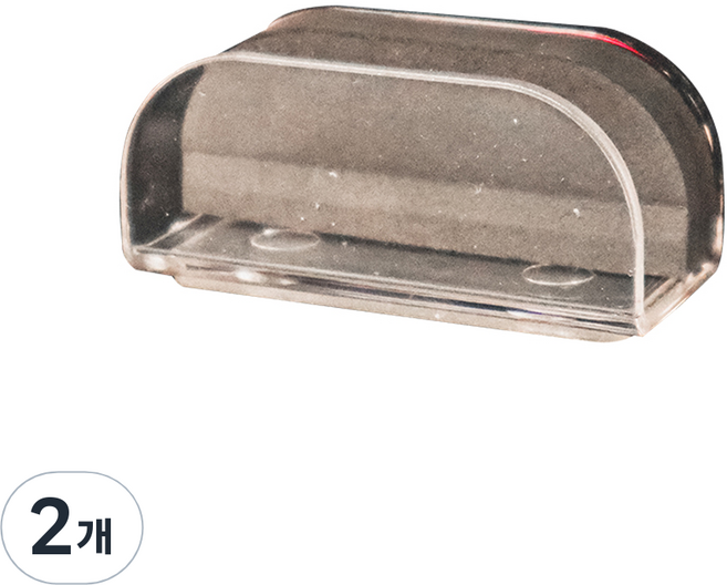 생활더하기 투명한 미니 스마트폰 거치대, 2개, 투명