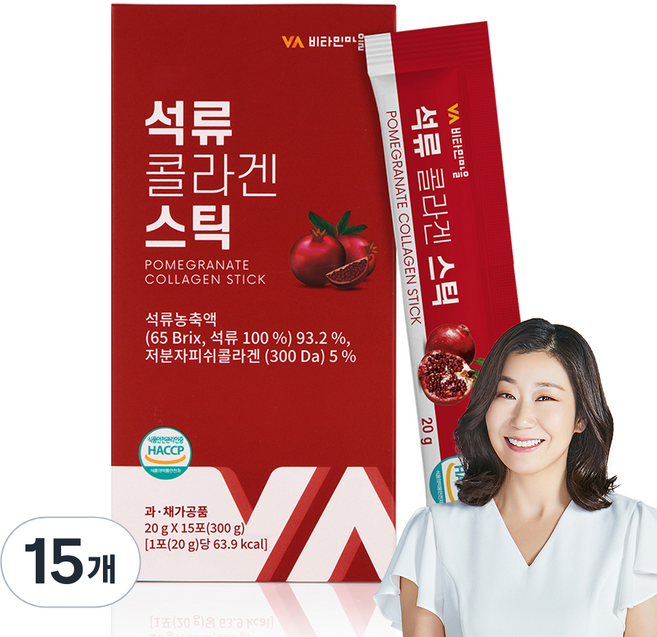 비타민마을 석류 콜라겐 젤리 스틱, 15개