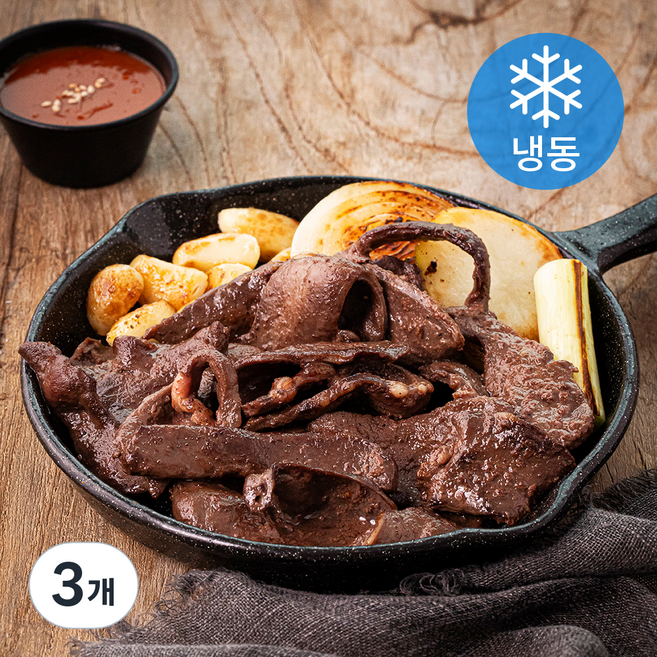 진지 주당맛집 한우염통 (냉동), 160g, 3개