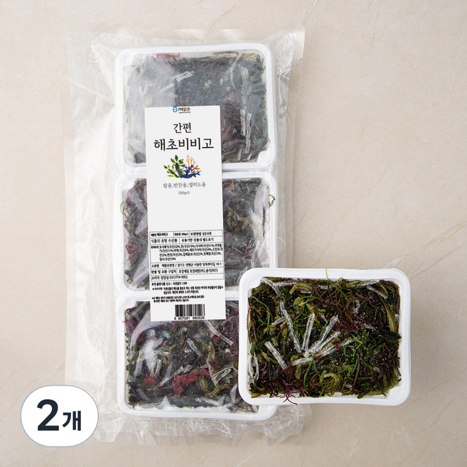 해맑은번영 간편 해초비비고 3p, 200g, 2개