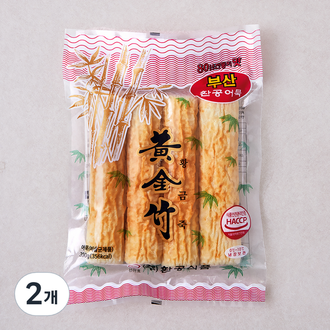 환공어묵 황금죽, 300g, 2개