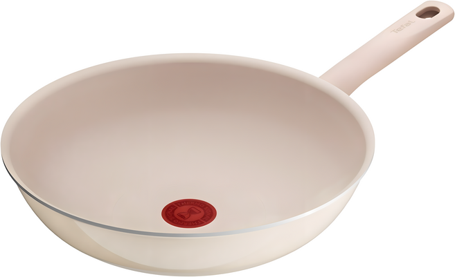 Tefal 特福 香草牛奶系列 不沾小炒鍋, 1個, 奶茶色, 28cm