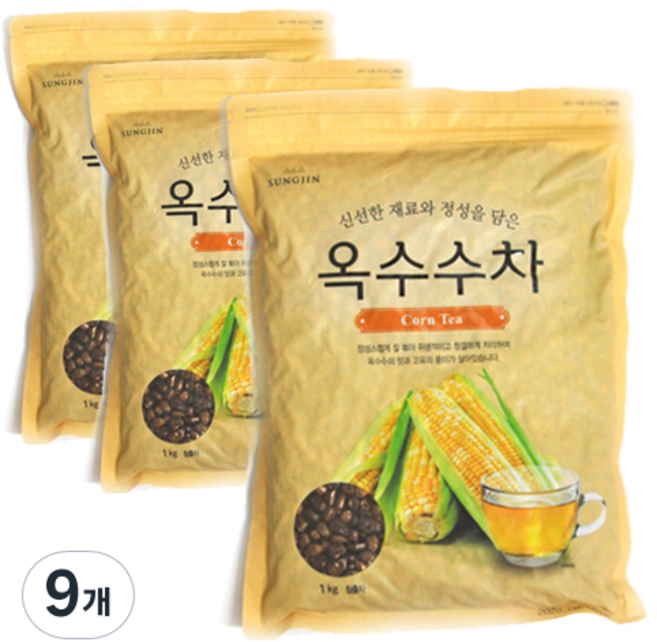 성진 옥수수차, 1kg, 1개입, 9개