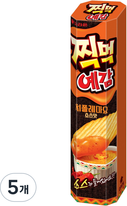 오리온 찍먹 예감 치폴레마요 소스맛, 5개, 76g