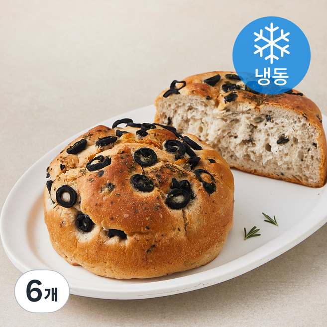 올리브쌀빵 (냉동), 200g, 1개입, 6개