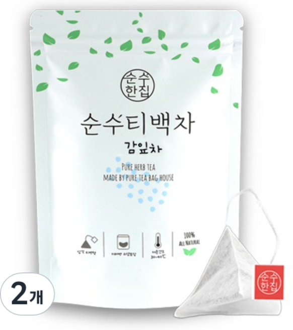 순수한집 감잎차 티백, 1g, 10개입, 2개