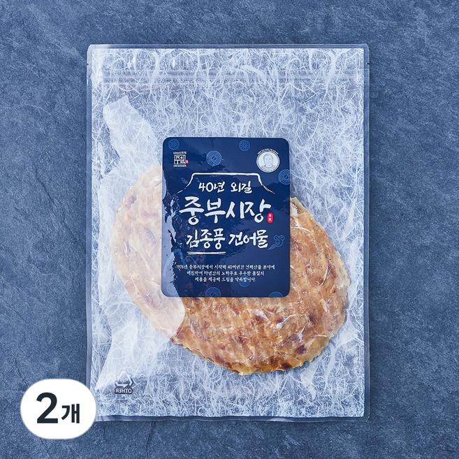 중부시장김종풍 대왕쥐포, 2개, 250g