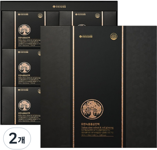 유한건강생활 녹용 홍삼진액 30p, 2개, 1.5L