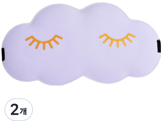 KODACHIEF 日常時尚感睡眠眼罩 淺紫色睫毛 20 x 10.5 cm