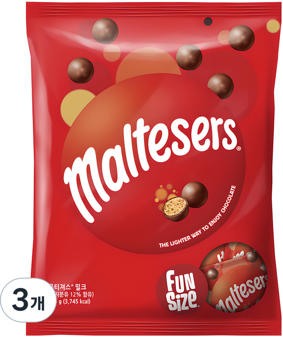 몰티져스 밀크 초콜릿, 756g, 3개