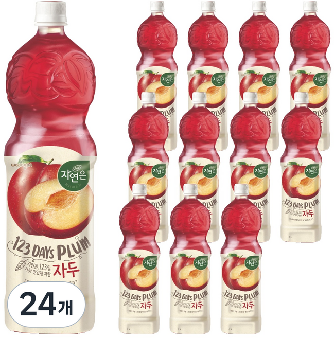 자연은 자두 음료, 24개, 1.5L