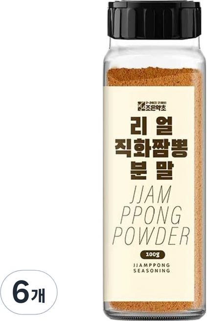 조은약초 리얼 직화 짬뽕 분말, 100g, 6개