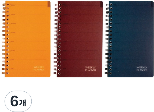 OXFORD 노트 PP 주간플래너 Mini 80p, 랜덤발송, 6개