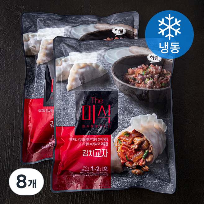 더미식 김치교자 (냉동), 350g, 8개