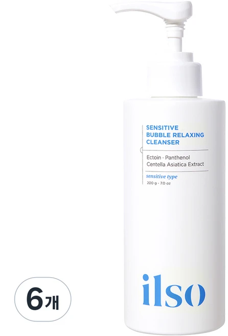 일소 센서티브 버블 릴렉싱 클렌저, 6개, 200g - 쿠팡
