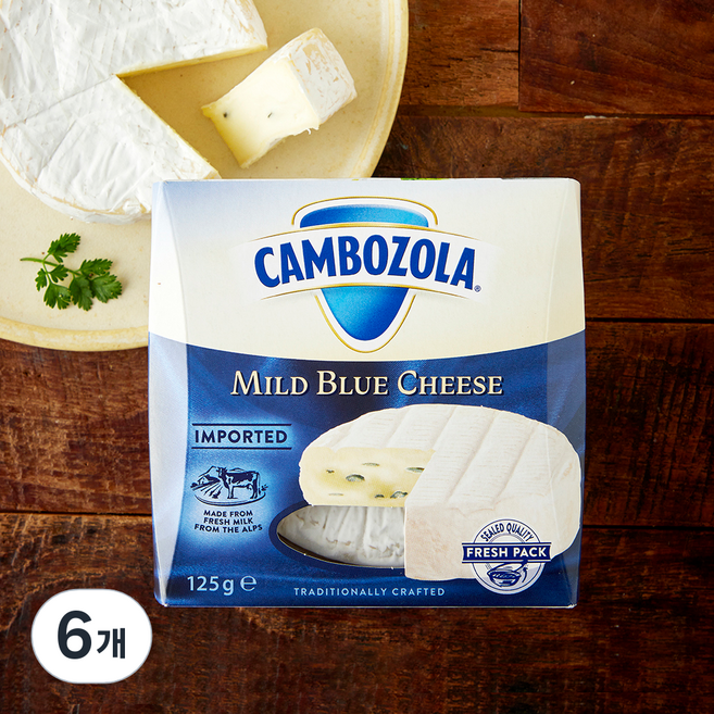 샴피뇽 깜보졸라, 125g, 6개, 1개입