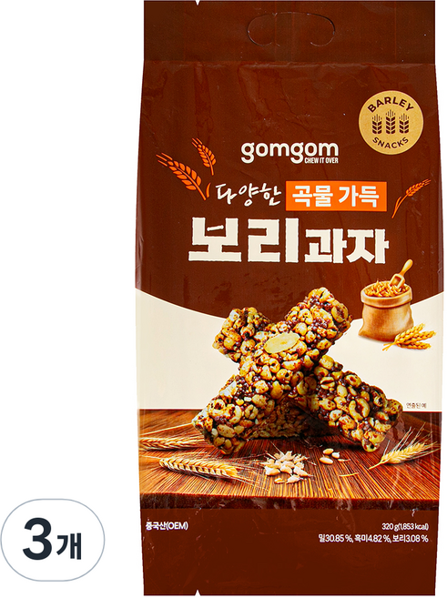 곰곰 보리과자, 320g, 3개
