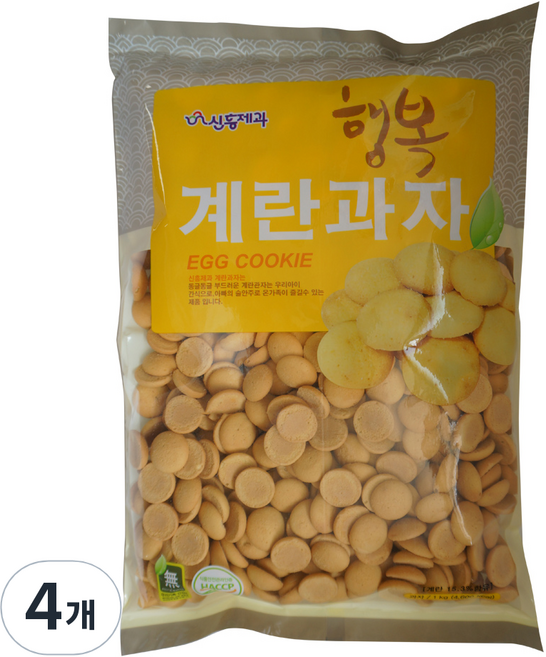 신흥제과 행복계란과자, 1kg, 4개