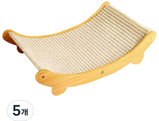 딩동펫 고양이 라운딩 사이잘 해먹 스크래쳐, 혼합색상, 5개