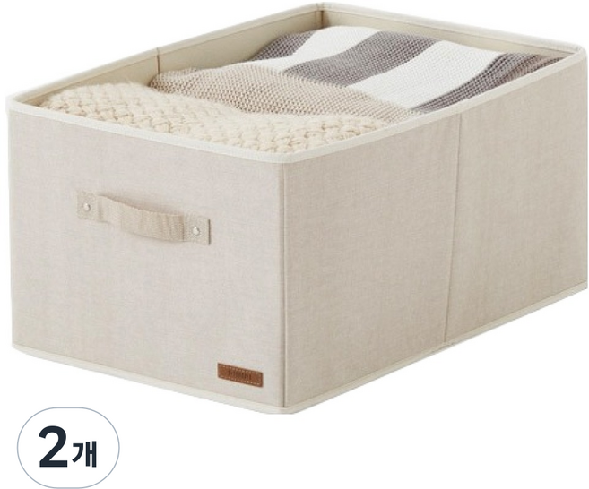 한샘 NEW 샘베딩 서랍형 수납함 대, 베이지, 2개