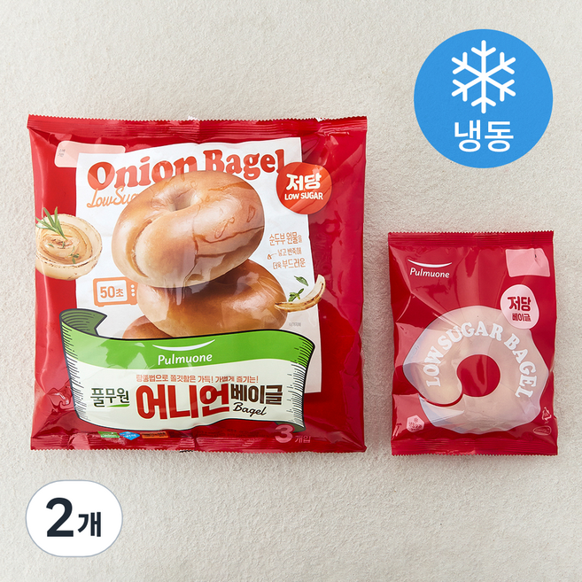 풀무원 어니언 베이글 3개입 (냉동), 315g, 2개