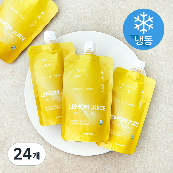 즙스토리 레몬주스 (냉동), 24개, 190ml