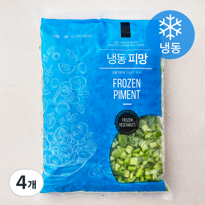 냉동 피망 (냉동), 1kg, 4개