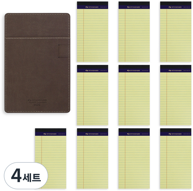 標準墊板 Mini + Legal Pad 10p, 米色(墊板), 混合色(Legal Pad), 4套